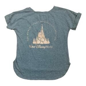 Walt Disney World womens small 50th anniversary short sleeve shirt mickey spirit